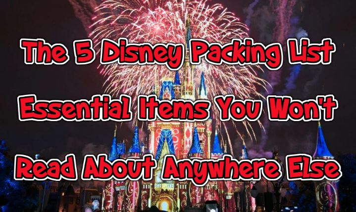 disney packing list essentials