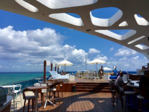 bar with a beach view cancun